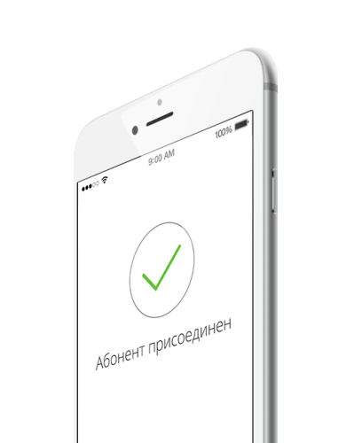 абонент подключен